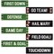 BLUE PANDA 8 Pack Football Cutouts, Football Bulletin Board and Locker Decorations, Football Sports Party Supplies for Tailgate, Game Day, Sports Theme Parties 4 x 17 Inches